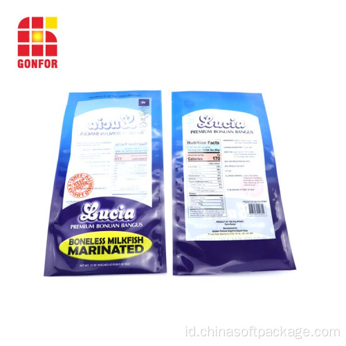 Rotogravure vacuum seal bag untuk kemasan makanan laut